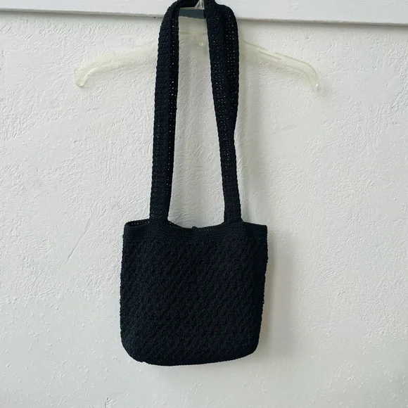 🦋Chateau Knit Crossbody/Shoulder Bag - Black - Picture 2 of 9